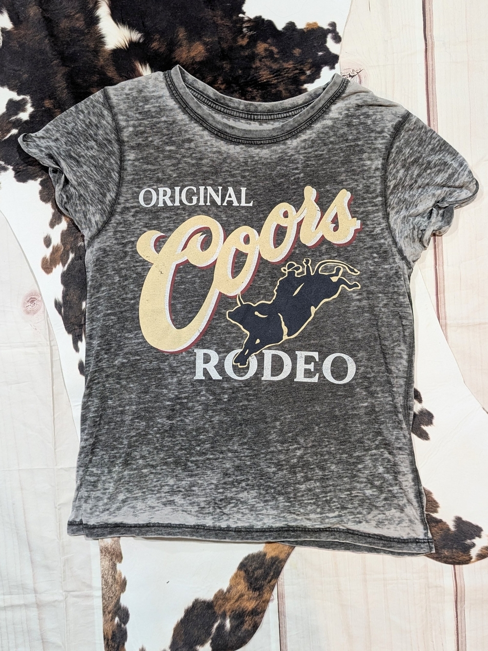 Coors Banquet Rodeo Gray Graphic Tee
